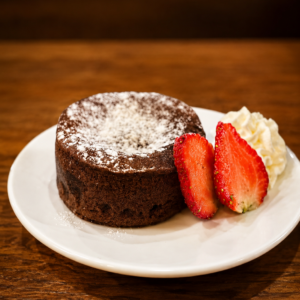 volcán de chocolate