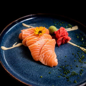 sashimi salmón